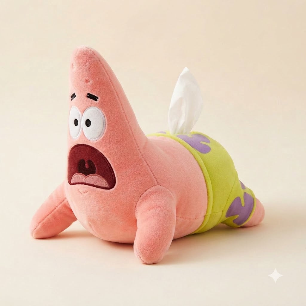 PINK STARFISH TISSUE HOLDER