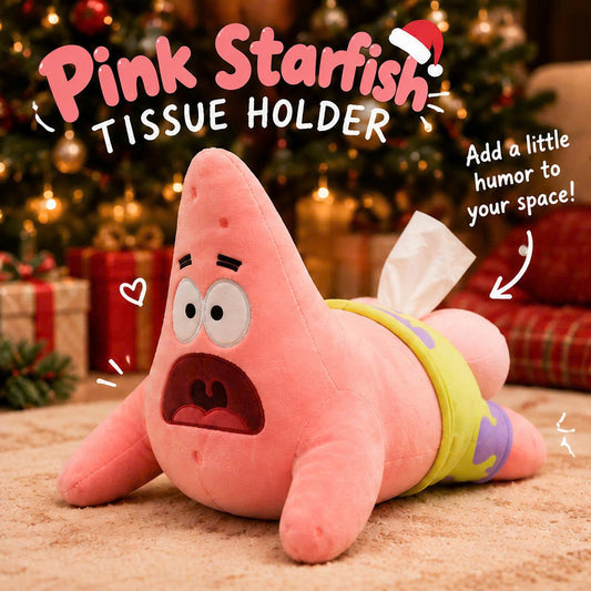 PINK STARFISH TISSUE HOLDER