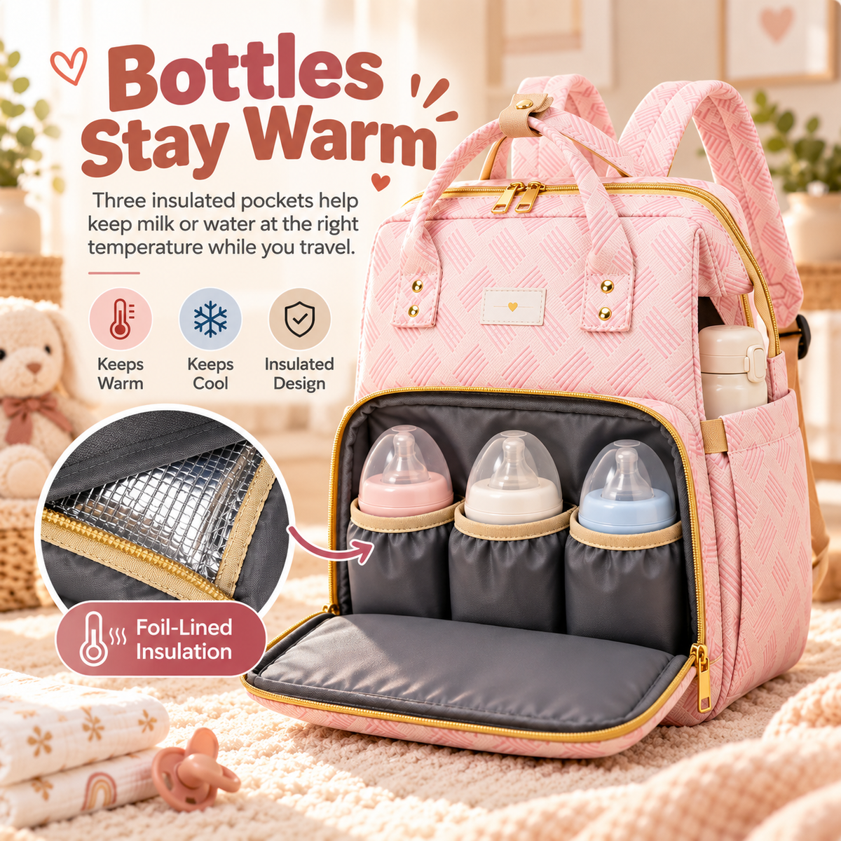 All-in-One Travel Diaper Backpack