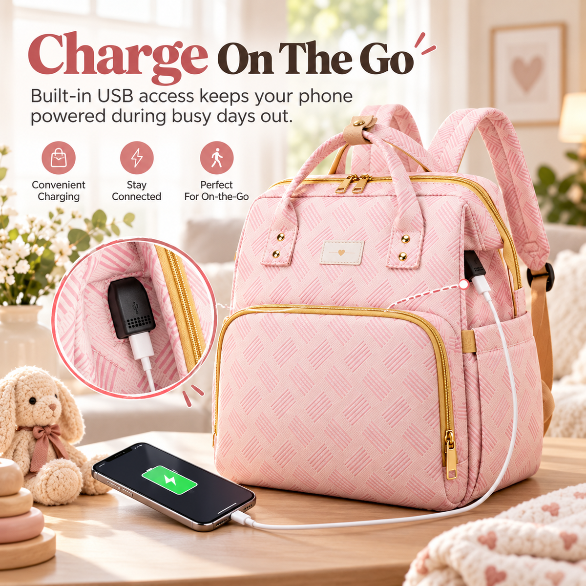 All-in-One Travel Diaper Backpack
